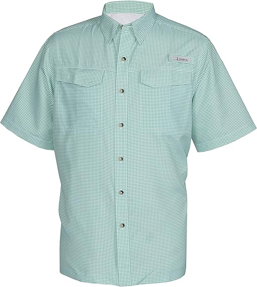 HABIT Men's Short Sleeve Fishing Guide Shirt, Blarney Seafarer Check