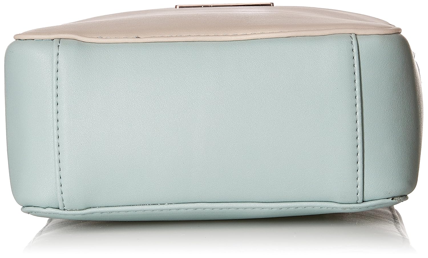 caprese norma women's sling bag (peach, off-white and blue) ()