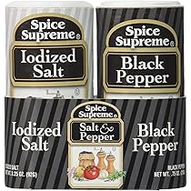 Amazon.com: Spice Supreme Salt & Pepper Double Pack : Home