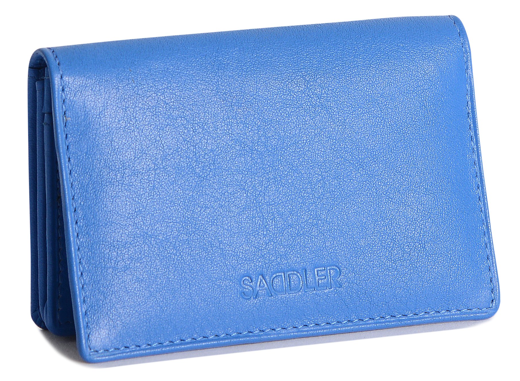 SADDLER Women's RFID Real Leather Slim Credit Card Case | Travel Bank & Business Card Holder | Compact Name Card Wallet for Debit, Credit, ID | Luxury Gift Boxed