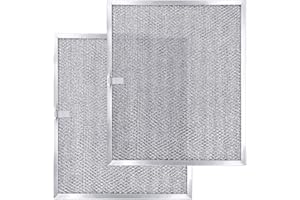 【ALUMINUM UPGRADED】BPS1FA30 Range Hood Filter 11-3/4" x 14-1/4" x 3/8" (2 Pack) by Beaquicy - Replacement for Bro-an, Nutone Mesh Aluminum Grease Range Hood -Replaces 99010299 S99010299 S99010305