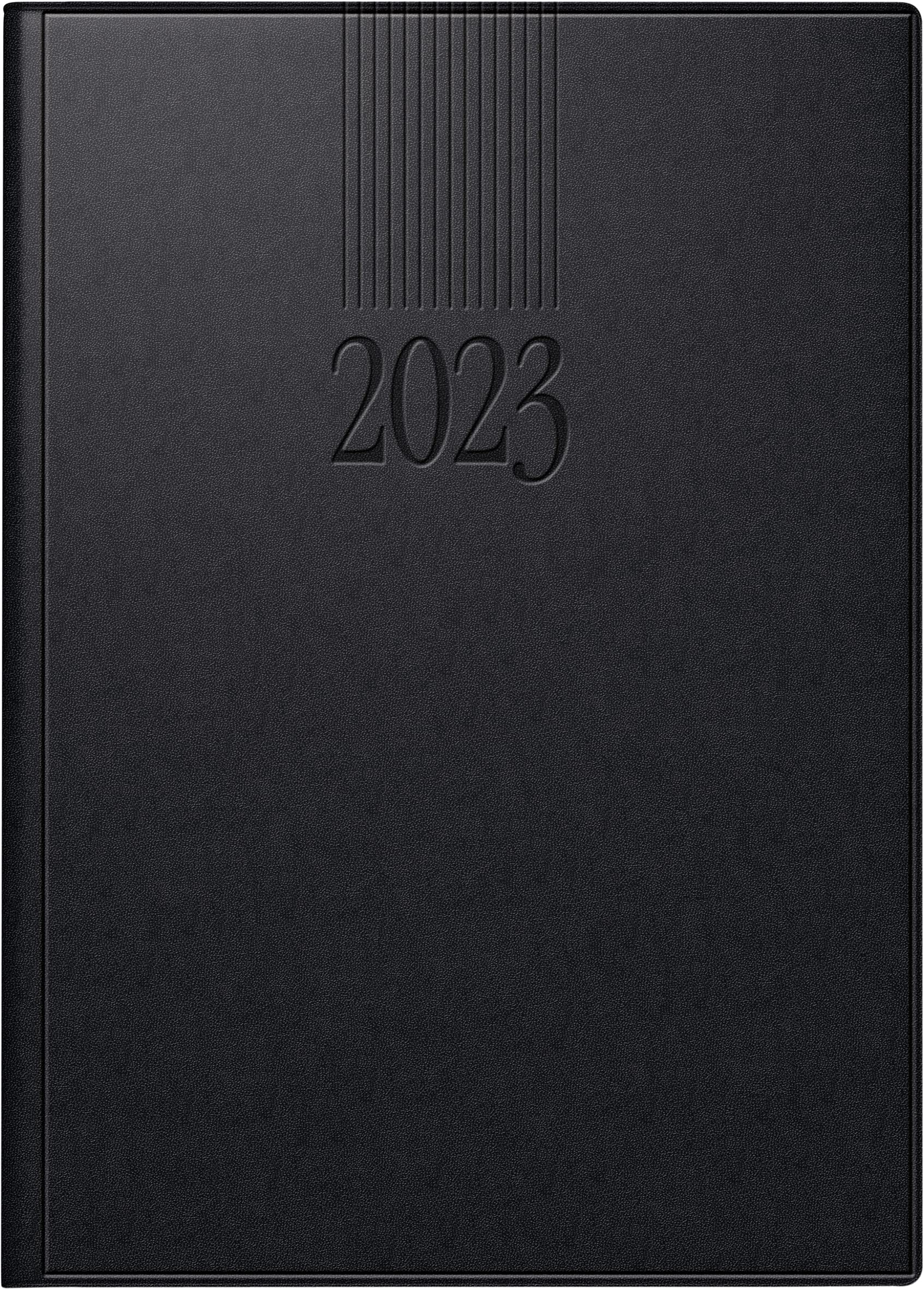 rido/idé Daily Calendar Model Roma 1 2023 Sheet Size 14.2 x 20 cm Black