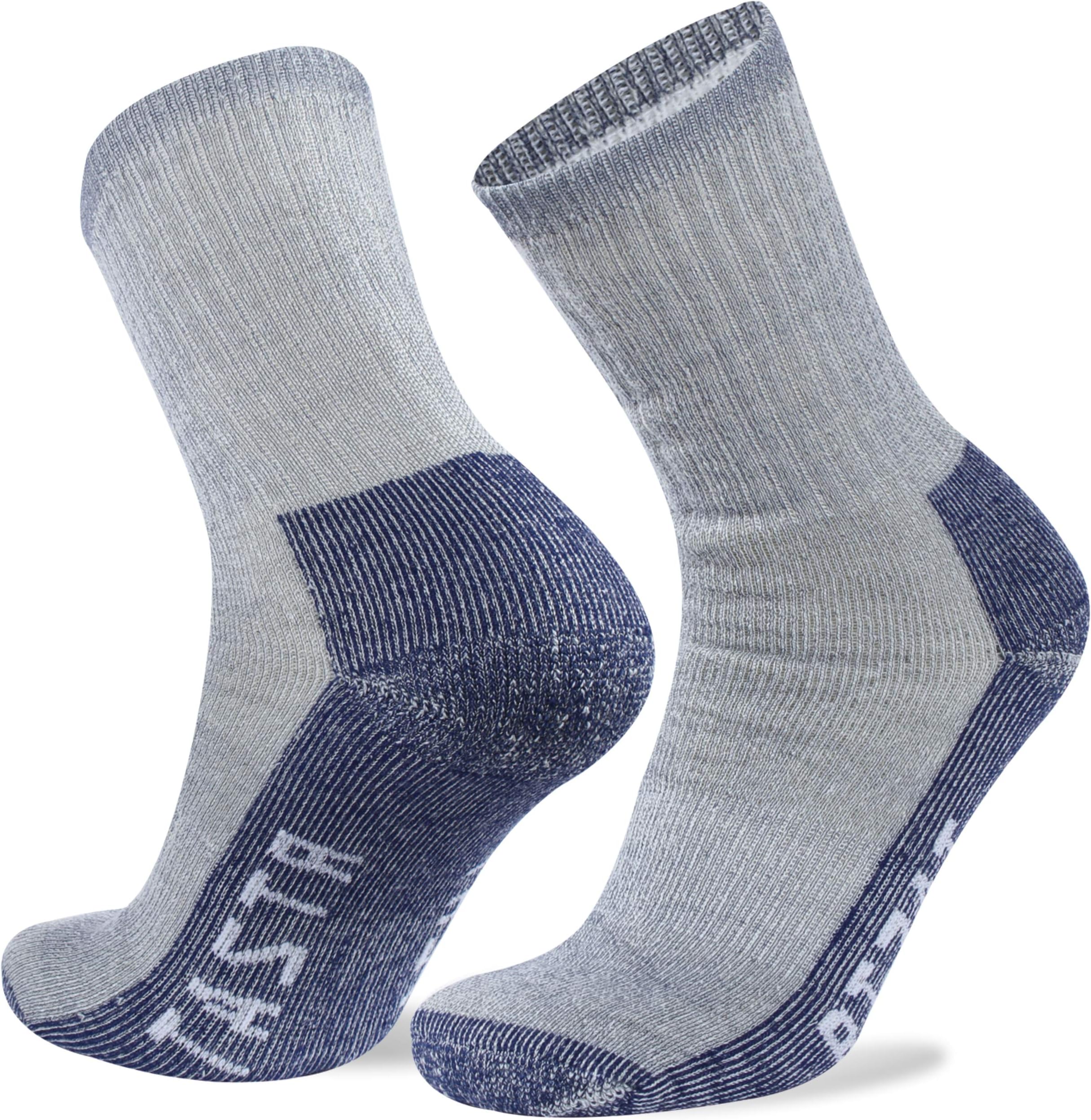 Merino Wool Socks, RTZAT 65% Wool Outdoor Hiking Trekking Crew Socks, Men&Women
