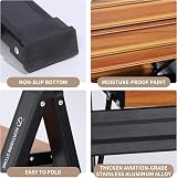 EPROSMIN 2 Step Ladder Lightweight Folding Aluminum Alloy Anti-Slip Wide Tread view 3
