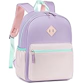 abshoo Kindergarten Backpack for Girls Preschool Backpacks School Bookbag for Kids 4-8(Pink and Purple)