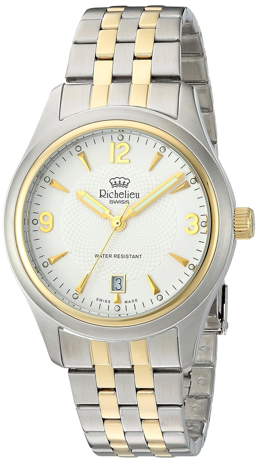 Leather Richelieu Swiss Made Watch Richelieu Swiss Made Date Watch