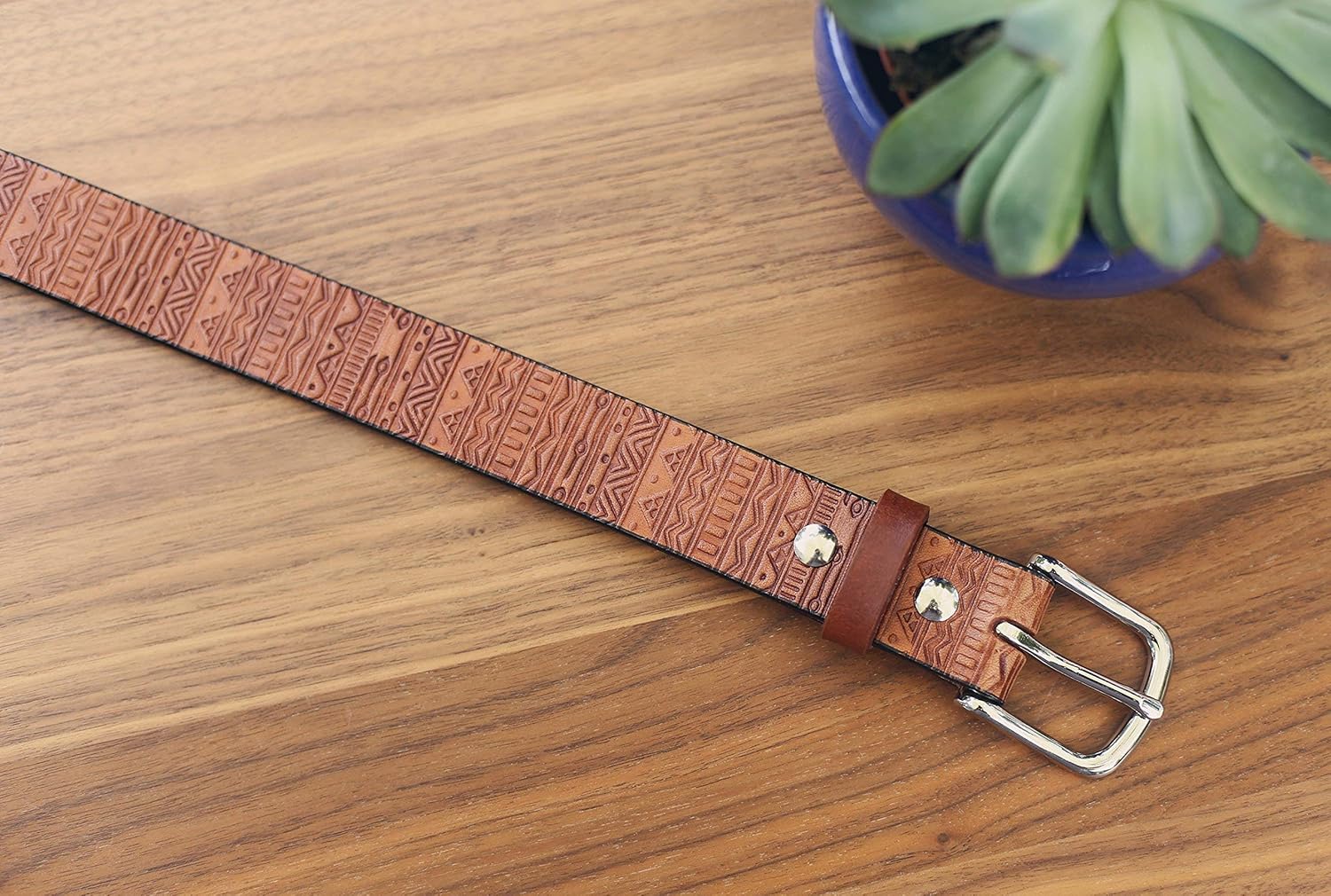personalized mens leather belt