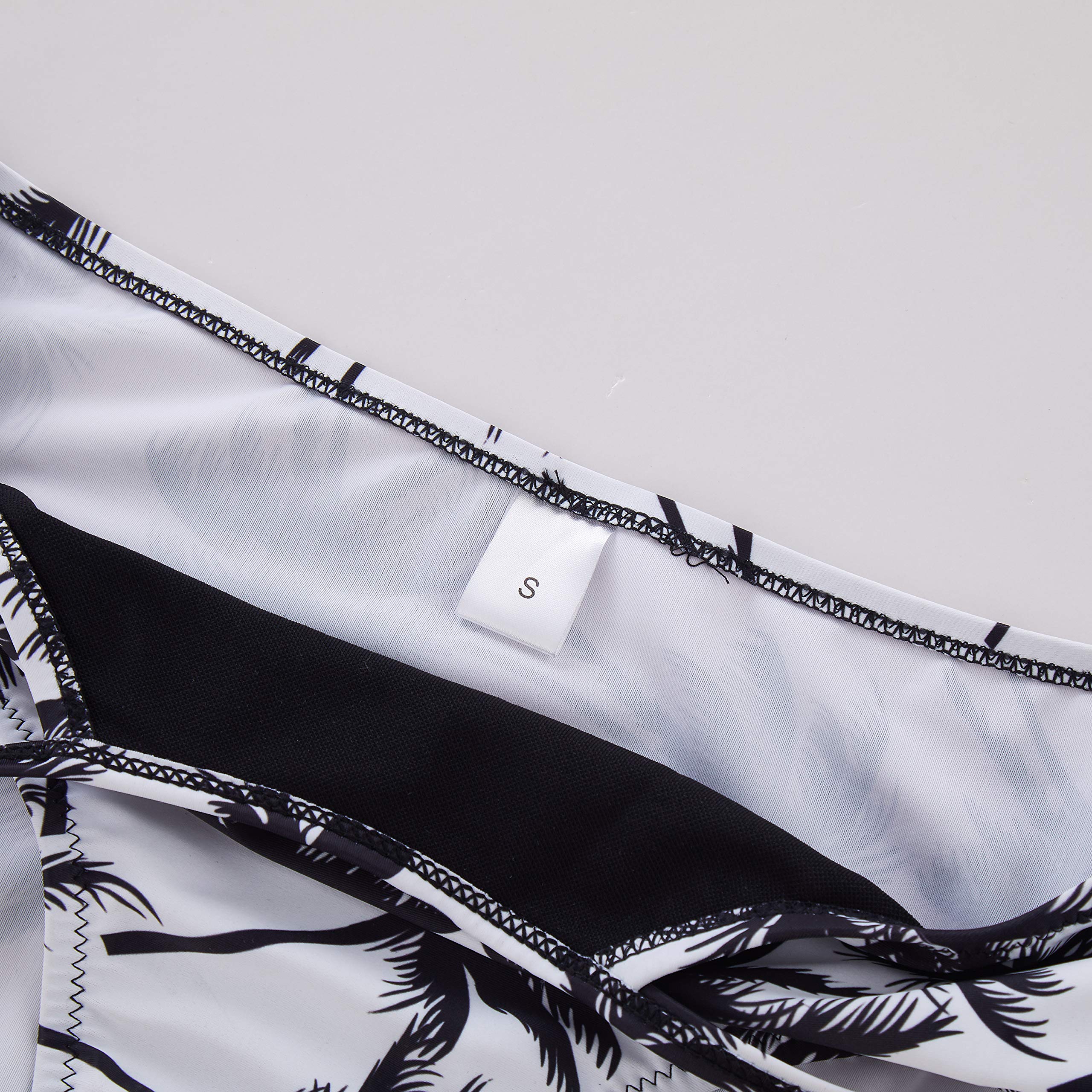 Yong Dong Bikini Swimsuits for Women Ruffle Flounce Off Shoulder Bathing Suits High Waisted Bikini Swimwear Black M