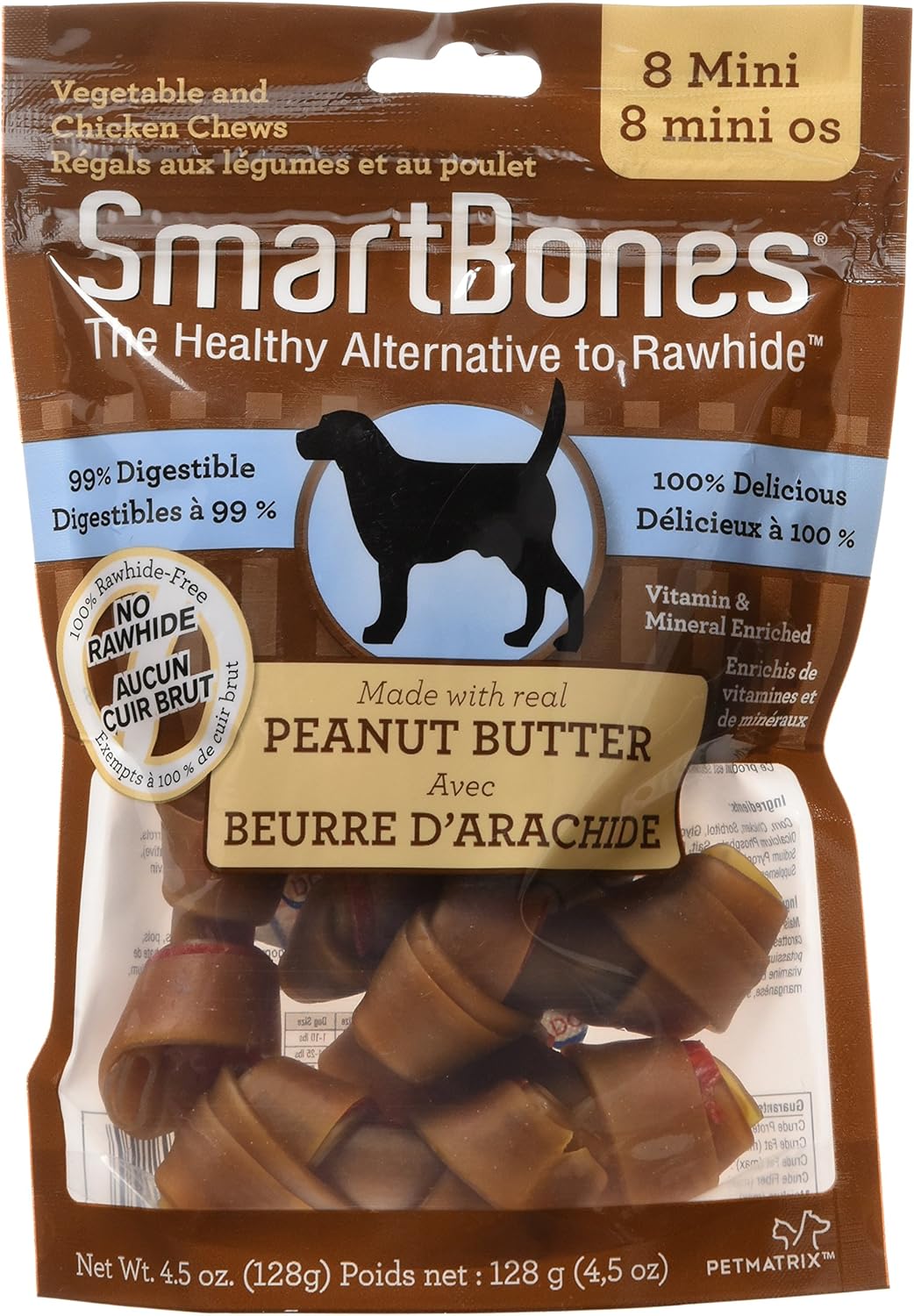 smartbones peanut butter 32 mini