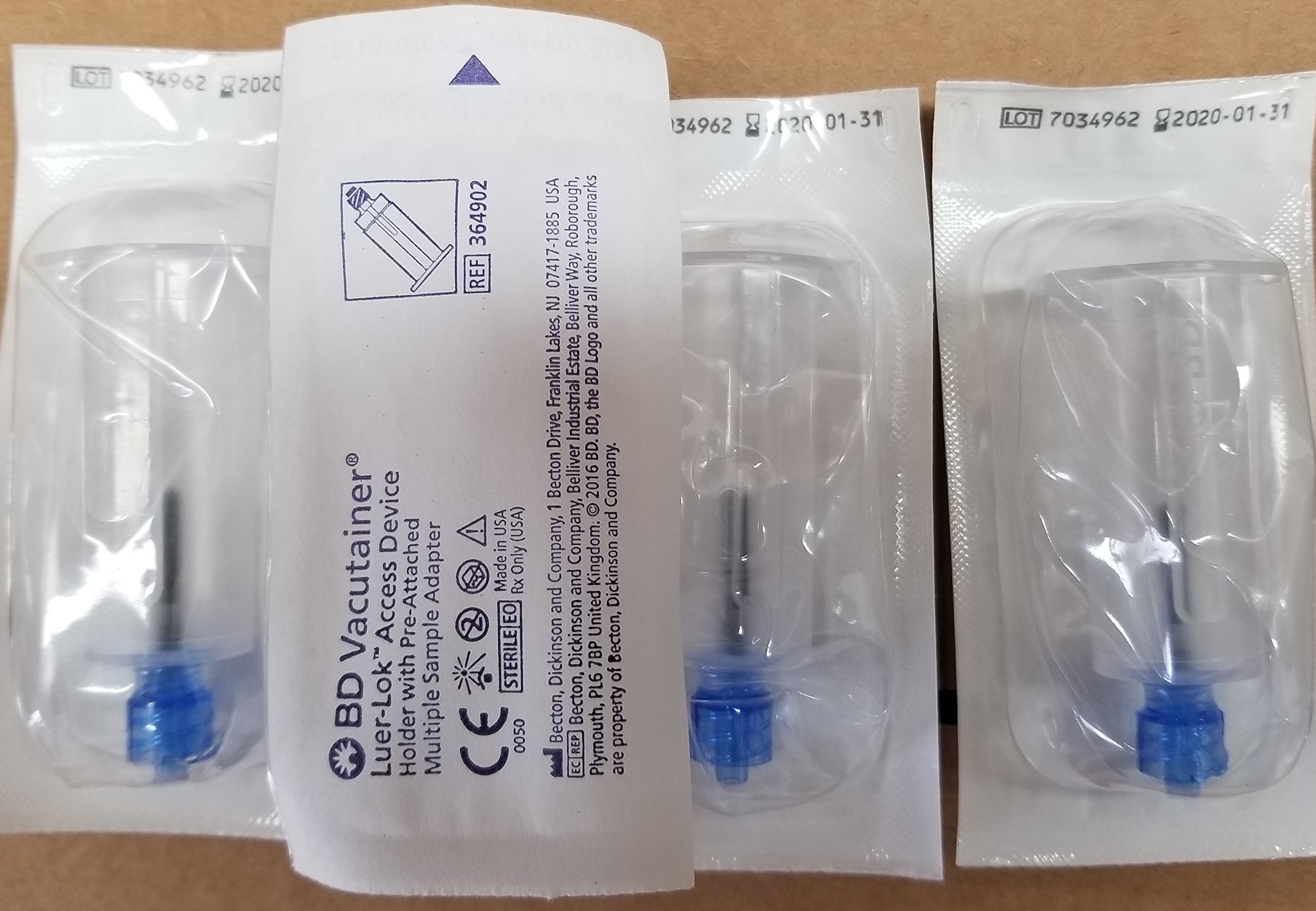 BD VACUTAINER LUER ADAPTERS Male LuerLok Adapter , PreAttached Holder
