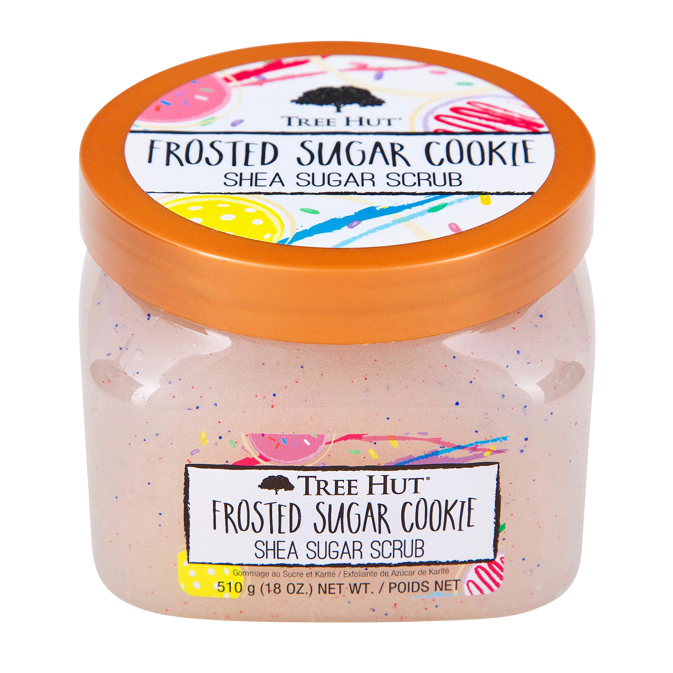Tree Hut Frosted Sugar Cookie Shea Sugar Scrub | Exfoliating Scrub Removes Dry Skin for a Soft & Natural Glow | Limited Edition | Vegan, Free of Parabens, Formaldehyde Donors, & Sulfates | 18 fl oz.