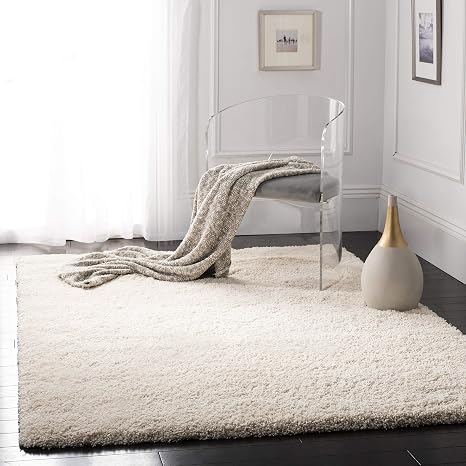 Safavieh Shaggy Teppich Sg151 Gewebter Polypropylen Elfenbein