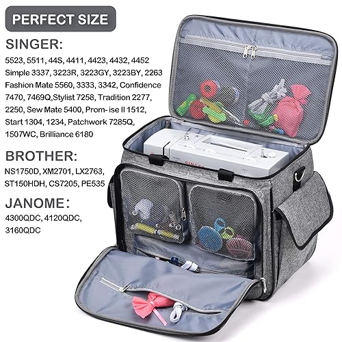 CAB55 Sewing Machine Case, Sewing Machine Carrying Bag with