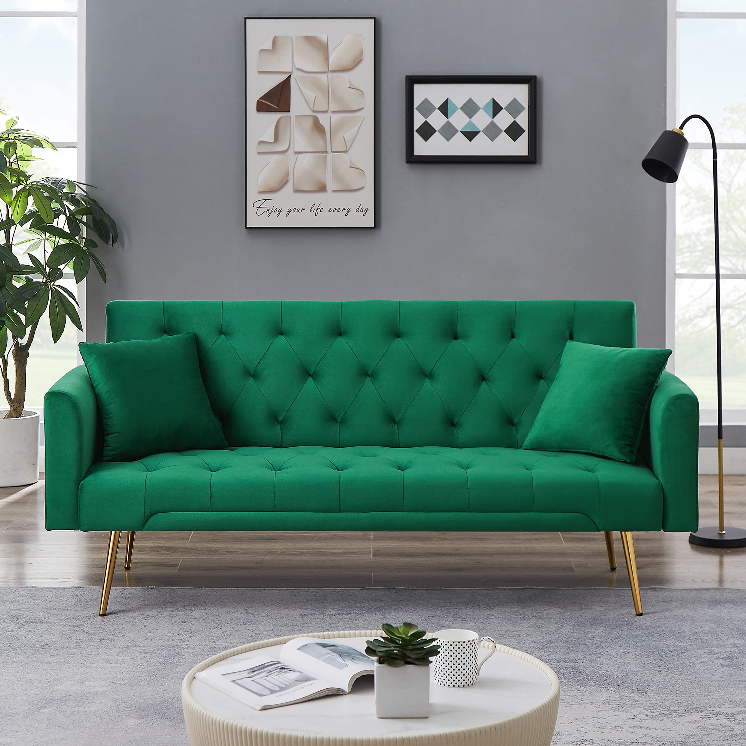 ERYE Upholstered Futon Daybed Loveseat Sofa