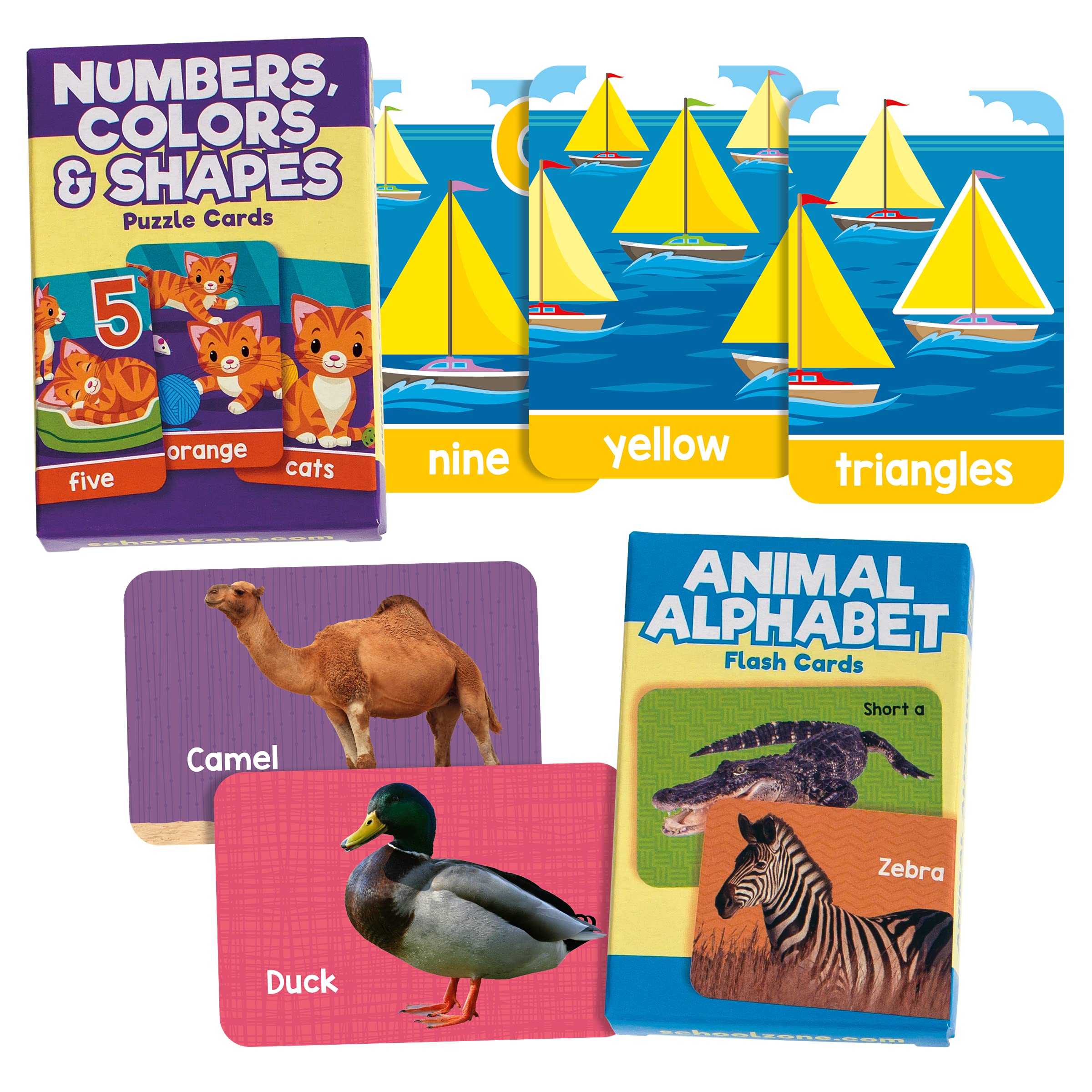 School Zone Full Learning Program for Preschool: Curriculum Set of Workbooks, Flash Cards, Early Reading, Educational Games, Write & Reuse, Alphabet, Numbers, Math, Colors, Shapes, Stickers, and More