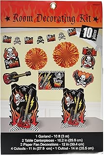 Amazon Com Rock Roll Theme Party Foil Swirl Decorations Rock