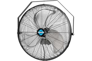 Tornado - 20 Inch High Velocity Industrial Wall Fan - 4750 CFM - 3 Speed - 6 FT Cord - Industrial, Commercial, Residential Use - UL Safety Listed