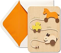 Papyrus New Baby Card (Wooden Block Toys)