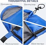 Yaheetech Sleeping Bag 3 Season Envelope Single 220x75cm Ultralight Black view 7