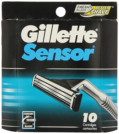 Gillette Sensor Ersatz-Klingen, 10 Stück
