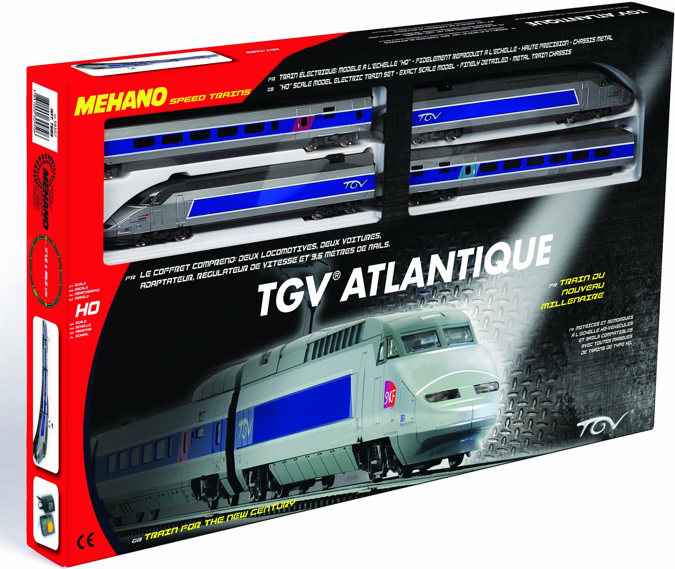 Mehano TGV Atlantique HO Electric Trainset