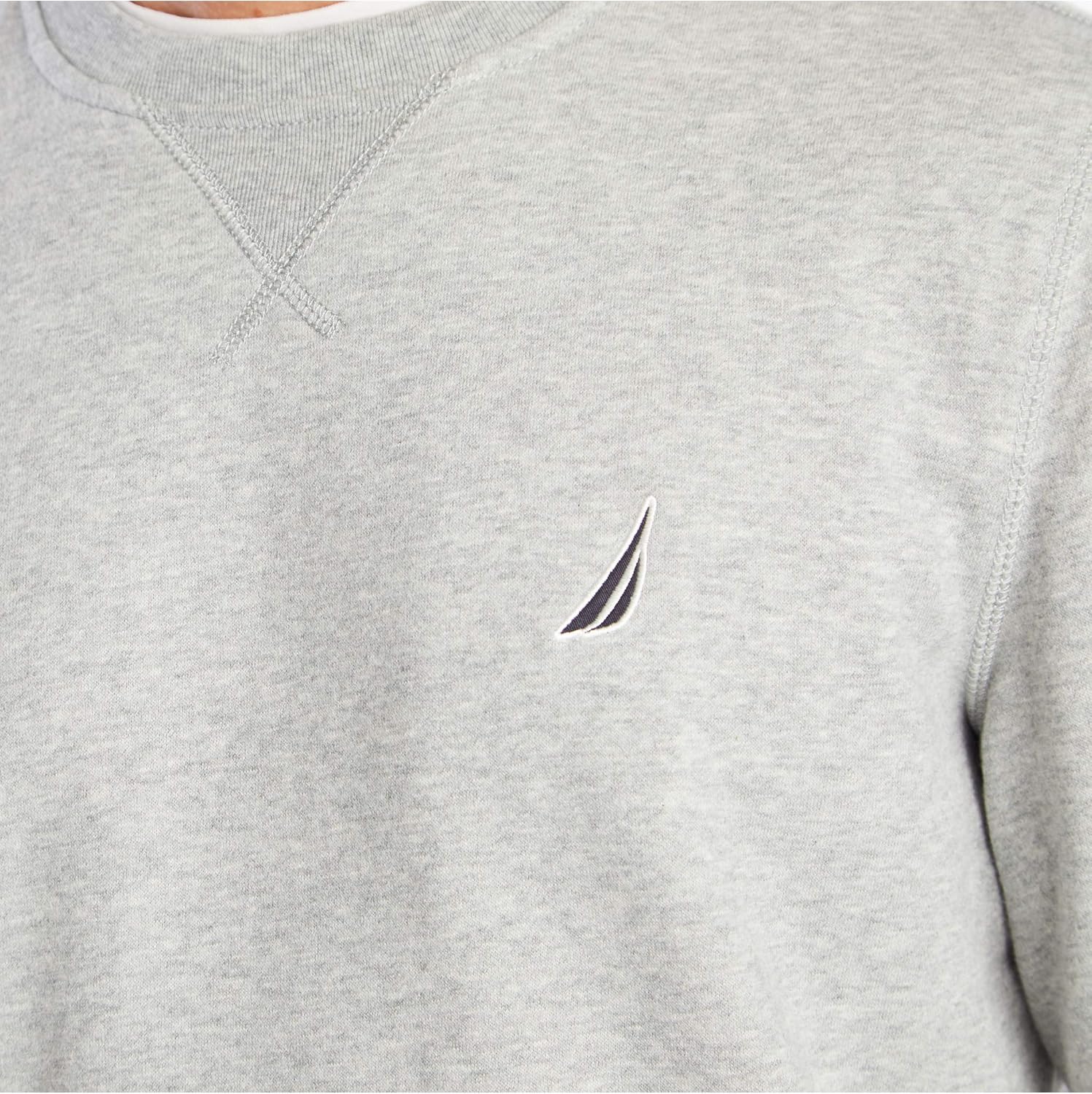 Nautica Men's Basic Crew Neck Fleece Sweatshirt at  Men’s Clothing store