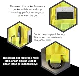 Beeswift Executive Hi Vis Waistcoat Saturn Yellow Large EN ISO 20471 Class 2 view 3