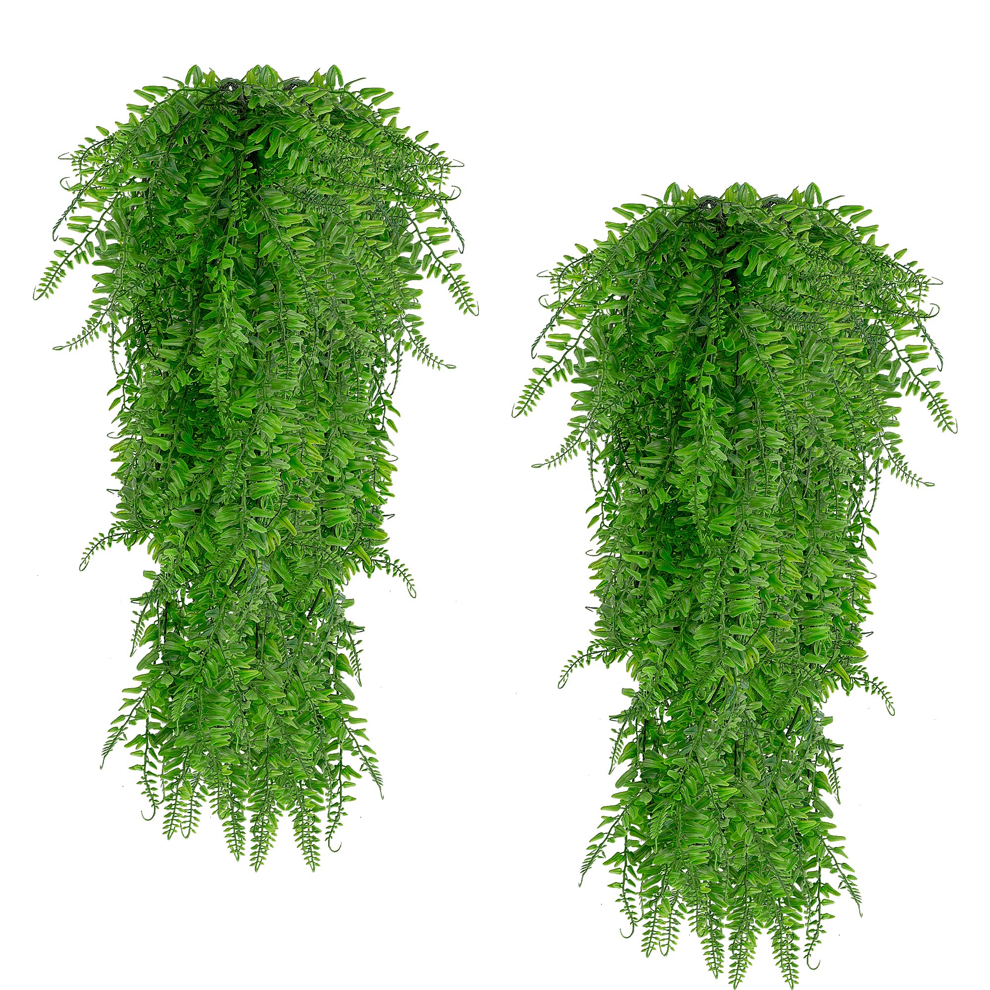 Rybtd 2 Pcs Artificial Hanging Plants Fern Vine 80CM Artificial Plant UV Resistant Plants Fake Ivy Leaves Decoration for Indoor Outdoor
