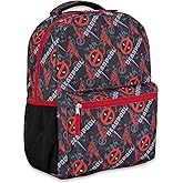 Marvel Comics Deadpool School Backpack - Avengers, Spiderman, Captain America, Iron Man - Officially Licensed Bookbag for Kids Boys Girls and Adults - Laptop and Lunchbox Compatible (Deadpool Black)