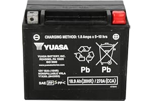 Yuasa YUAM420BS YTX20L Factory Activated AGM Battery