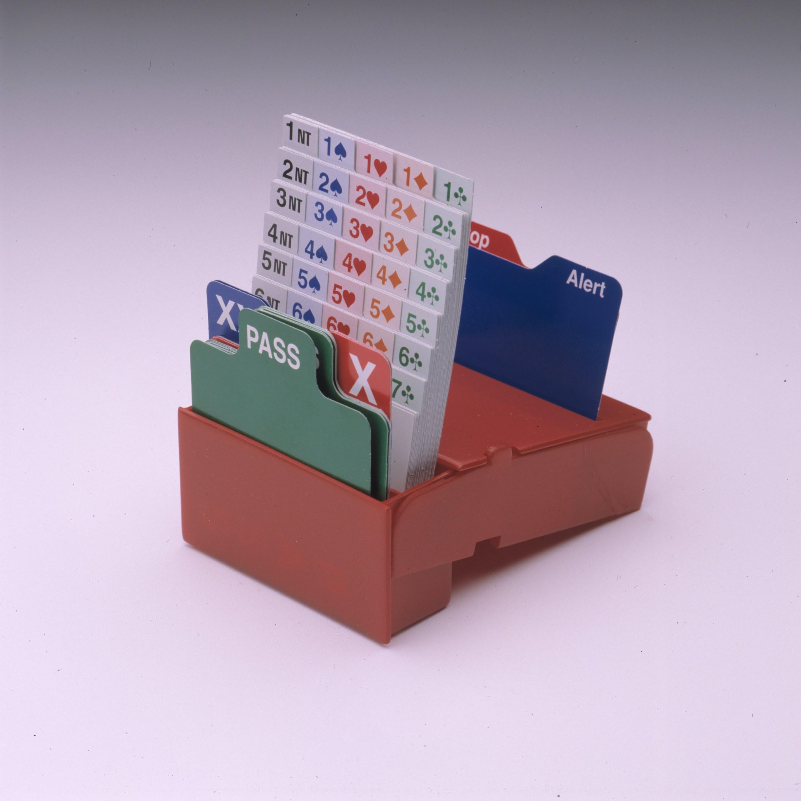 Bid Buddy - 4 sets of 4 Bridge bidding boxes (Red)