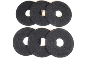 Margarita Salt Glass Bar Rimmer Replacement Sponges Set of 6, Black