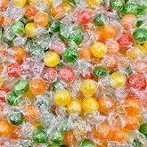 Sour Balls Hard Candy, 1 Pound Bulk Bag, Individually Wrapped | Assorted Fruit Flavored Candy, Approx. 90 Pieces, Old-Fashioned Sour Candy for Candy Bowls, Parties &amp; Office Treats
