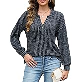 Edelqual Women's Sweater V Neck Long Sleeve Tops Winter Pullover Casual Fall Outfits Fashion Trendy Clothes Christmas