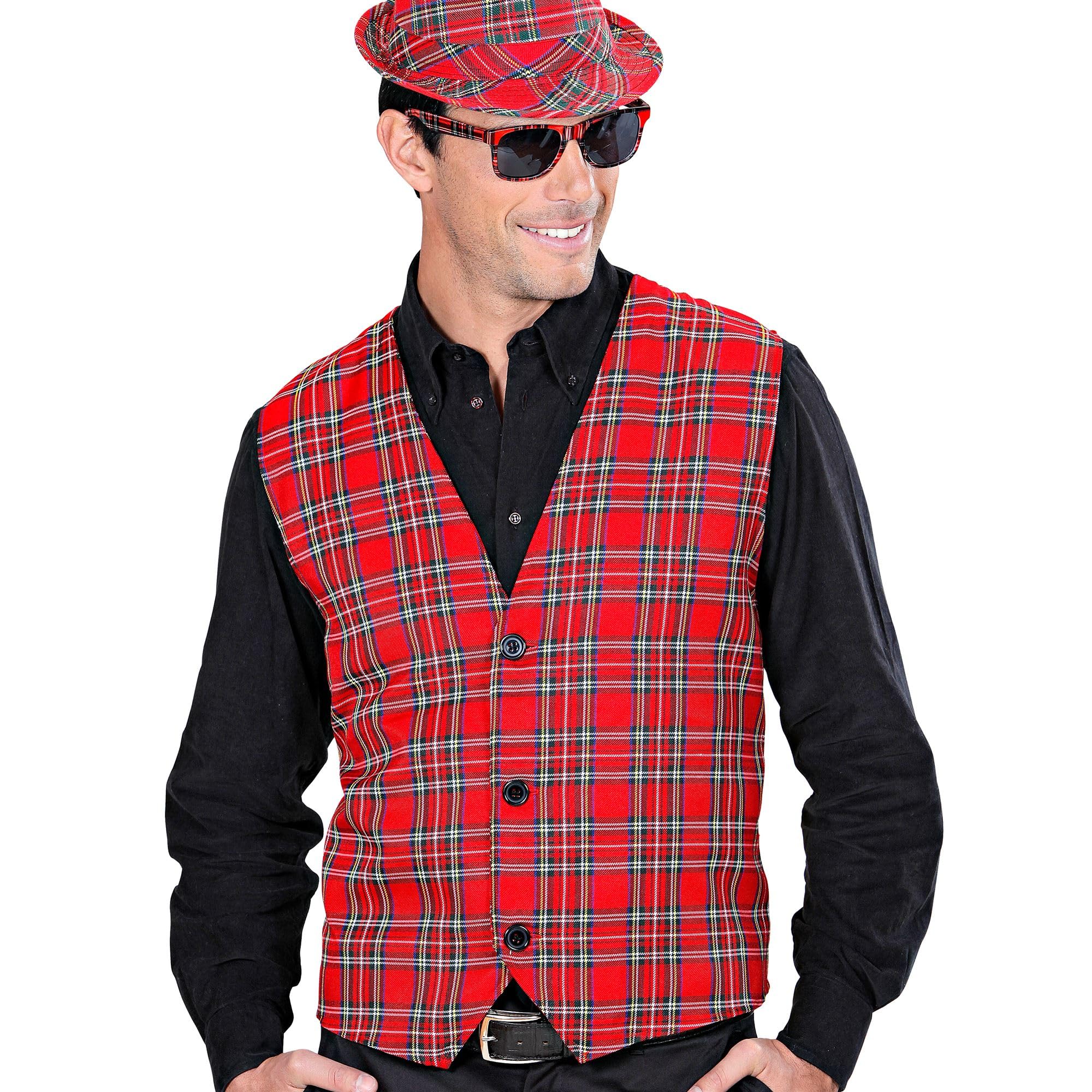 Widmann 9308R Men's Nationality and Ethnic Gilet, Multicoloured