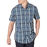 Amazon Essentials Men's Regular-Fit Short-Sleeve Poplin Shirt