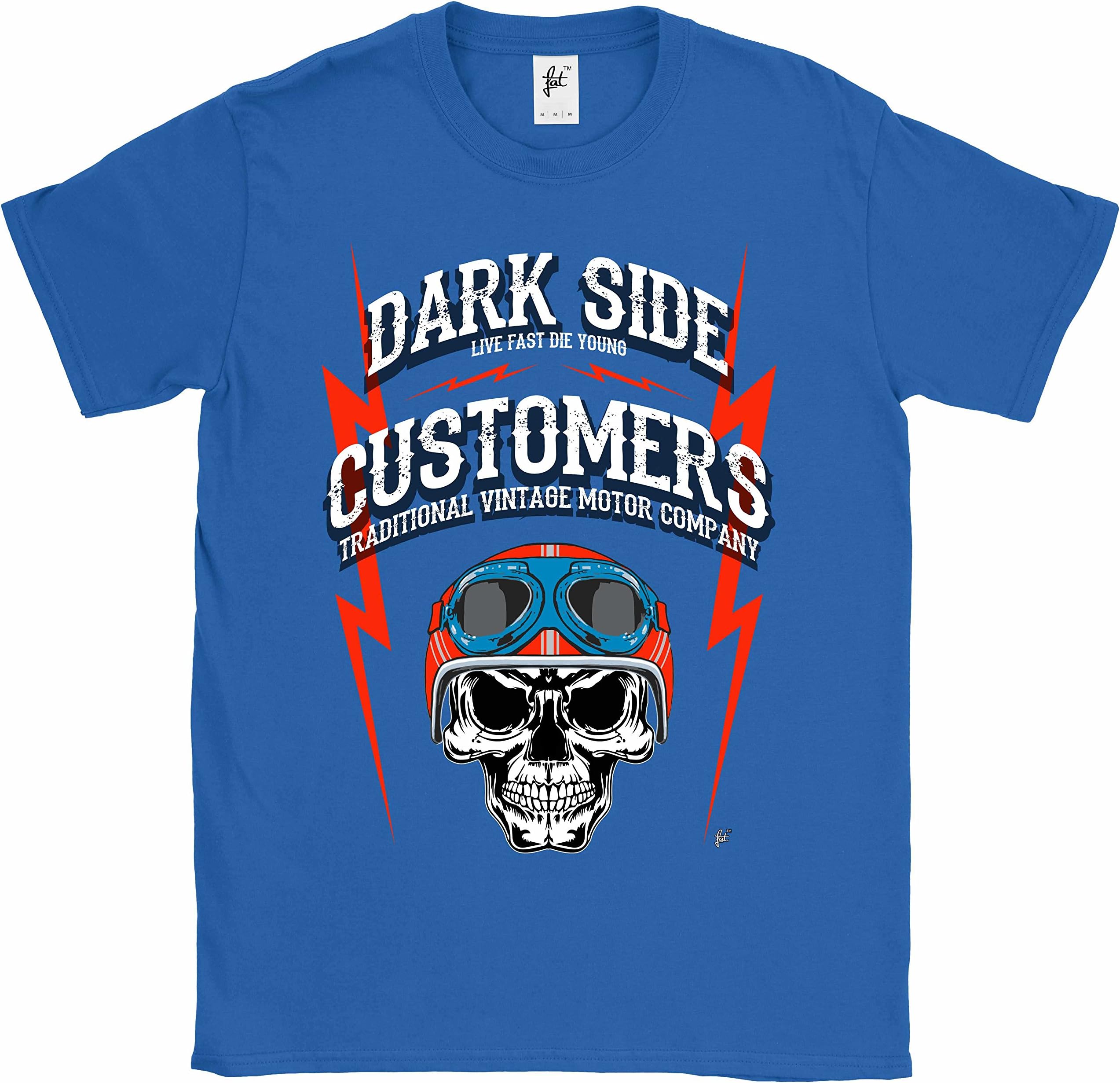 Fancy A Snuggle Live Fast Die Young Dark Side Customers Racing Skull Mens T-Shirt