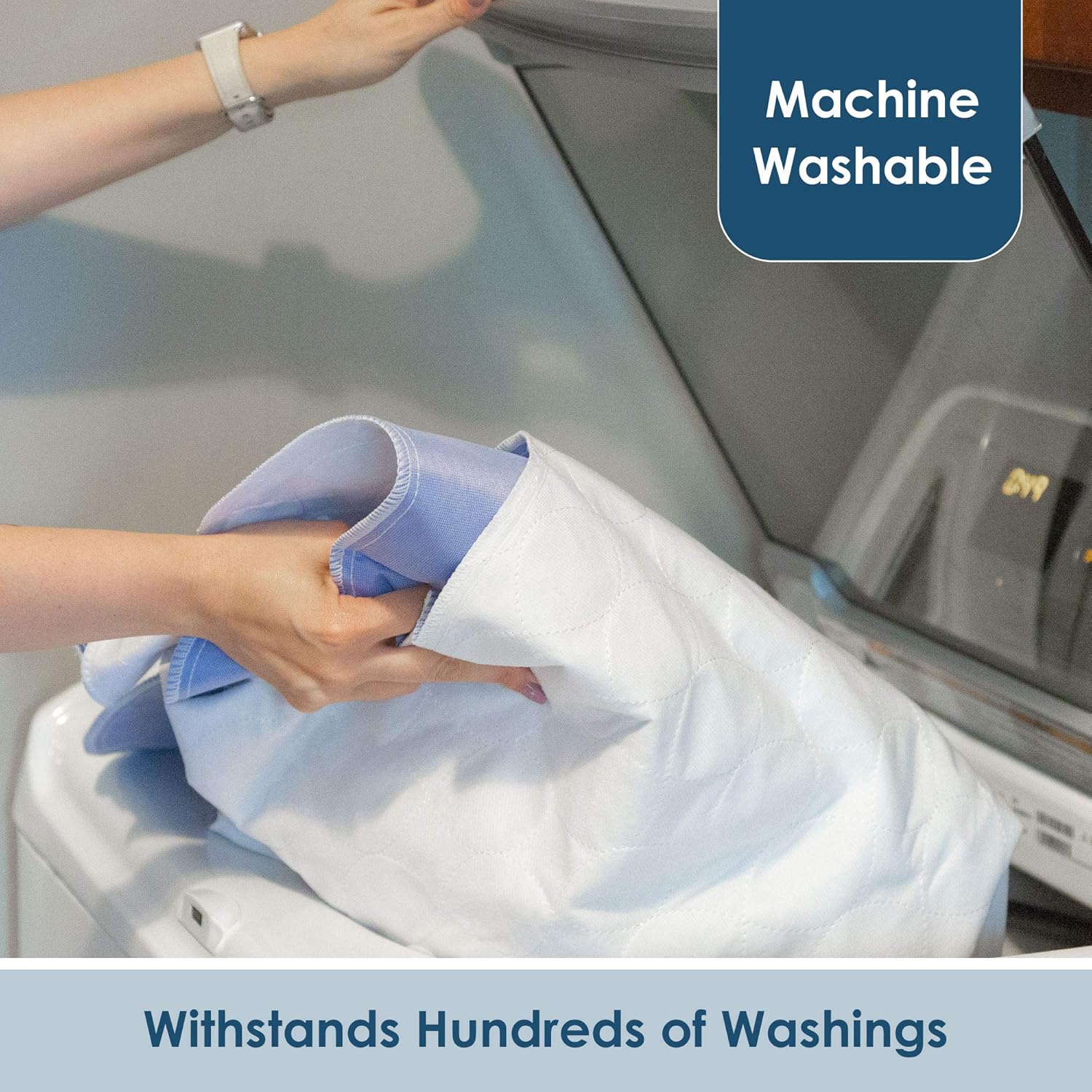 Dry Defender Waterproof Bed Pads for Incontinence - Absorbent Washable Underpad - Mattress Pads for Kids or Adults - Flat, 36x70 Inch (Pack of 2): Health & Personal Care