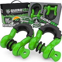 Rhino USA D Ring Shackles (2-Pack) - 41,850lb Break