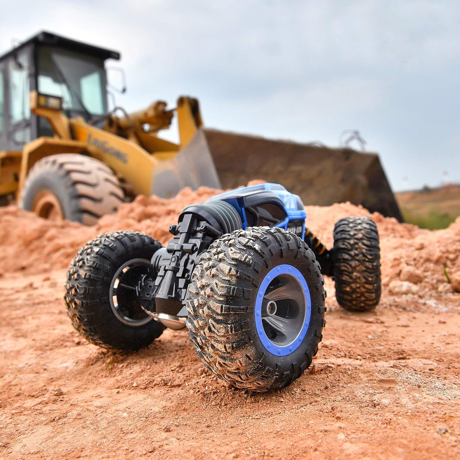 BEZGAR 16 Toy Grade1:14 Scale Remote Control Crawler, 4WD Transform 15 Km/h All Terrains Electric Toy Stunt Cars RC Monster Vehicle Truck Car with Rechargeable Batteries for Boys Kids Teens and Adults: Toys & Games