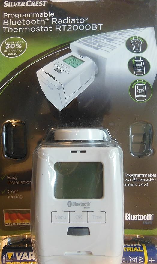 Silvercrest Thermostat Programmable Bluetooth Rt200 0bt Amazon Fr Bricolage