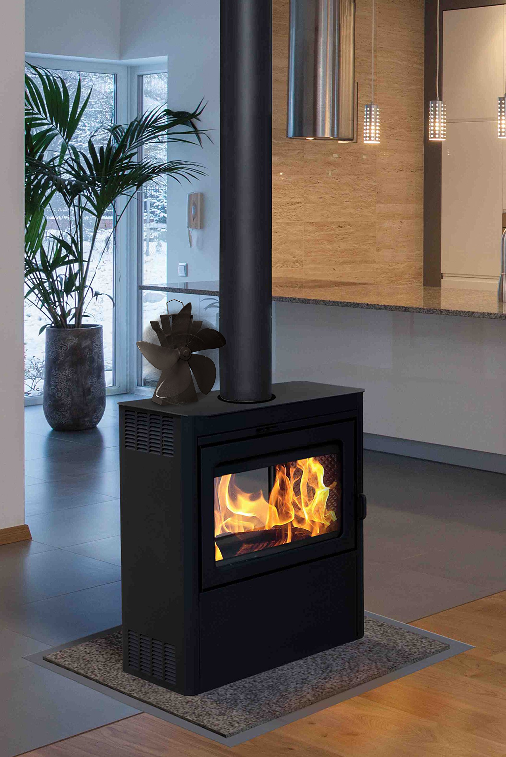 Fireplace Heat Powered Fan Enjoy Heat From Your Wood Burning Stove Home