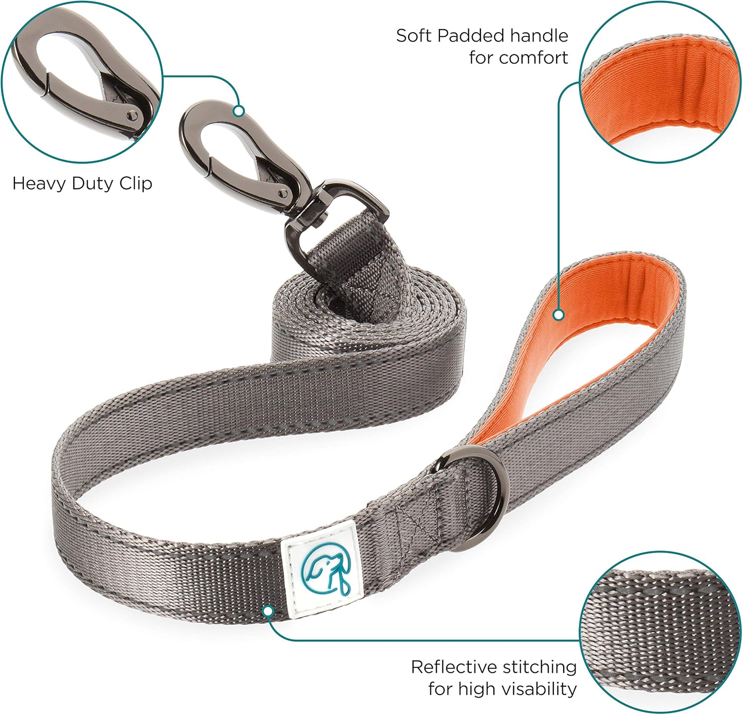 Embark Adventure Dog Leash, Colorful, Strong and Sturdy Nylon Leads for Small Medium and Large Breed Dogs - Image 3