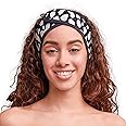GRACE & COMPANY Spa Headband - Lightweight, Absorbent & Breathable Makeup Headband. Performance Micro-Cotton For Washing Face, Facials, Applying Make-up & Skincare - Casablanca