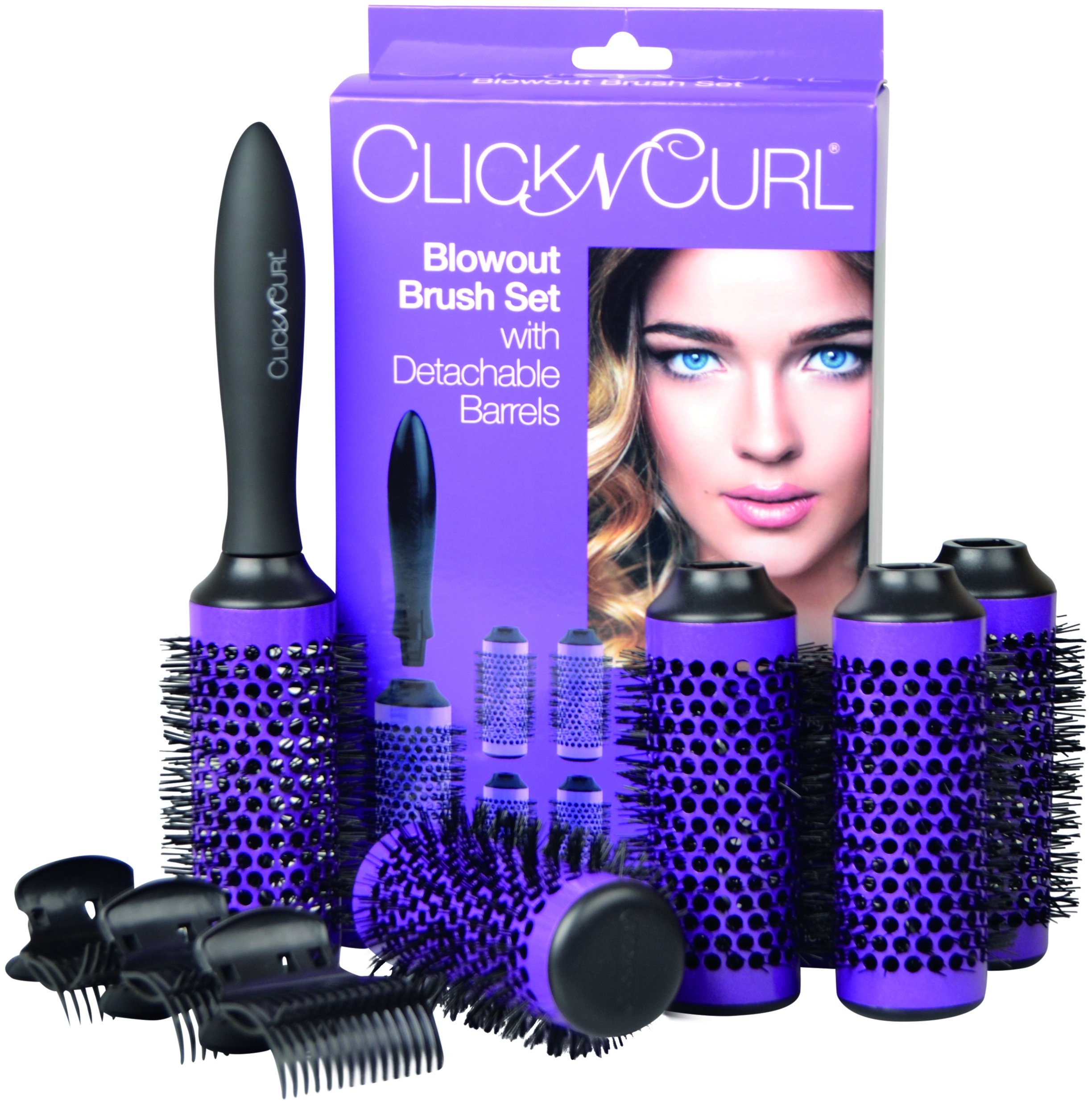 Click n Curl Round Styling Brush Tool Full Set, Medium Buy Online in