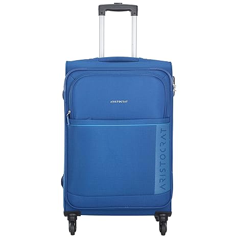 Aristocrat Polyester 69 cms Blue Softsided Check-in Luggage (Baleno)