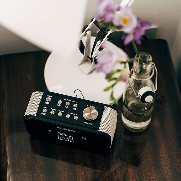 Roberts Radio ORTUS2BK DAB/DAB+/FM 闹钟收音机 中亚Prime会员免运费直邮到手约￥659