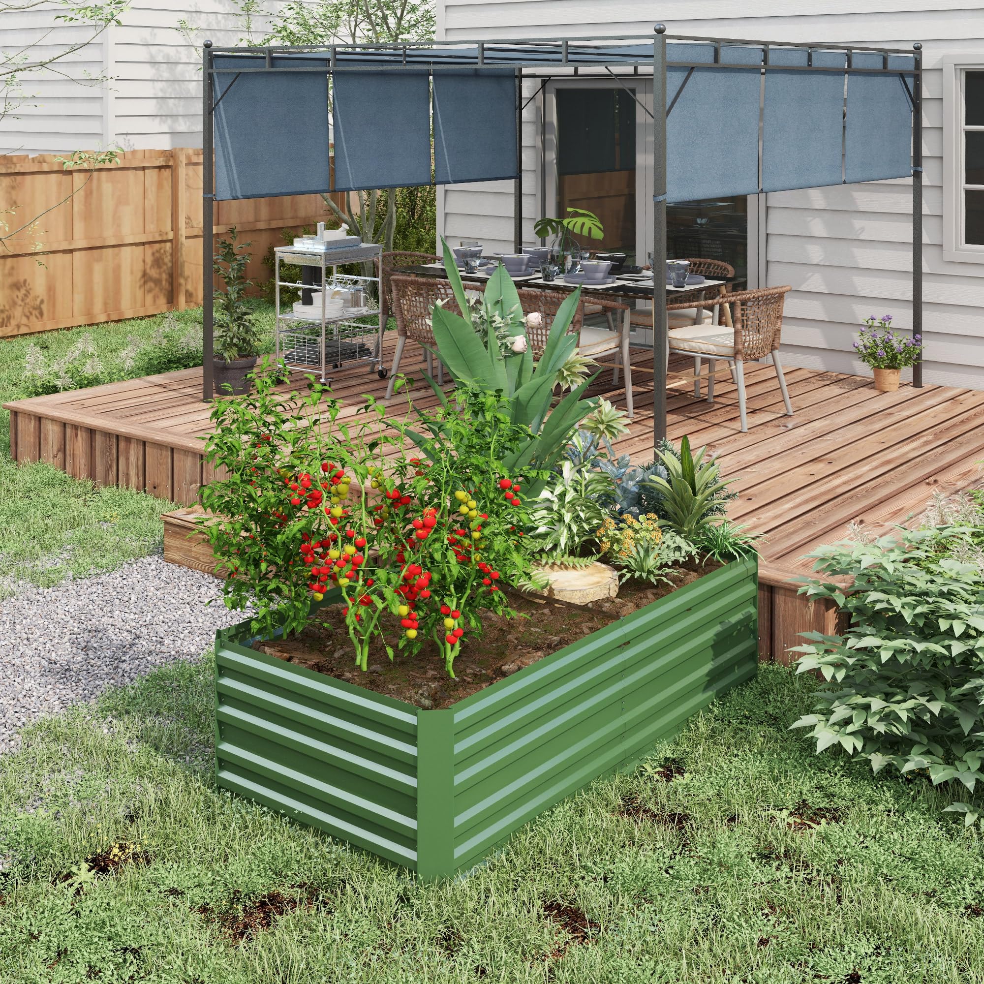 Outsunny Raised Garden Bed, 6
