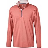 Obla Golf Quarter Zip Pullover Men Fleece Mock Neck Sweatshirt Winter Warm 1/4 Zip Long Sleeve Golf Shirt