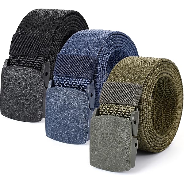【w】nylon belt OVY kaja AK744 - Men's Summer Casual Nautical Woven Cotton Non
